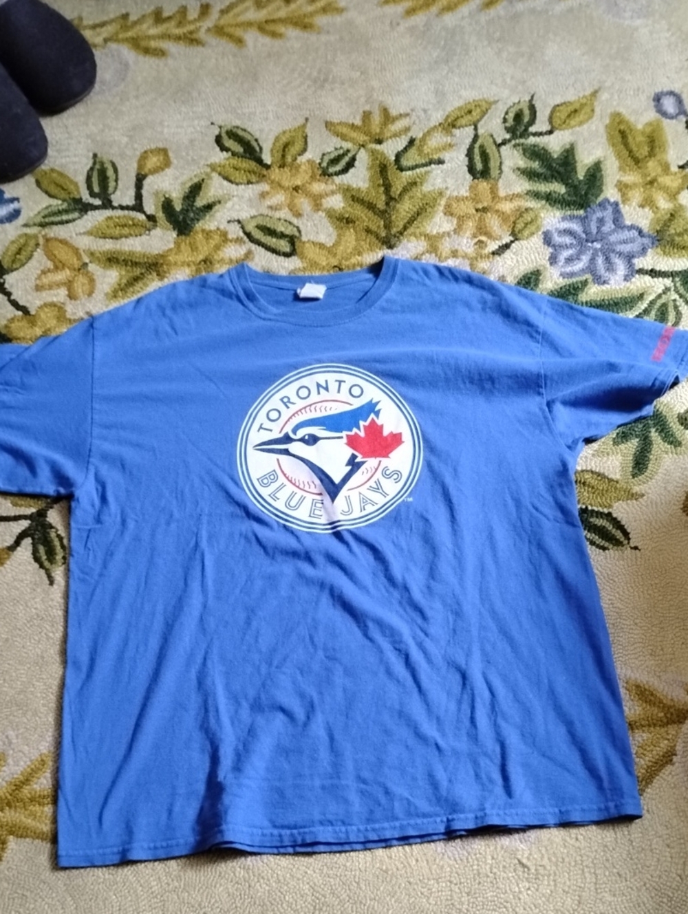 Gildan Blue Toronto Blue Jays Short Sleeve Tee with Red Accent